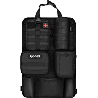 Gonex Organizador de coche con bolsas Molle- protector de cubierta trasera para asiento trasero- bolsa de almacenamiento…